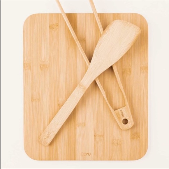 NEW Core Bamboo Serving Board, Spatula, & Tongs - Picture 3 of 6